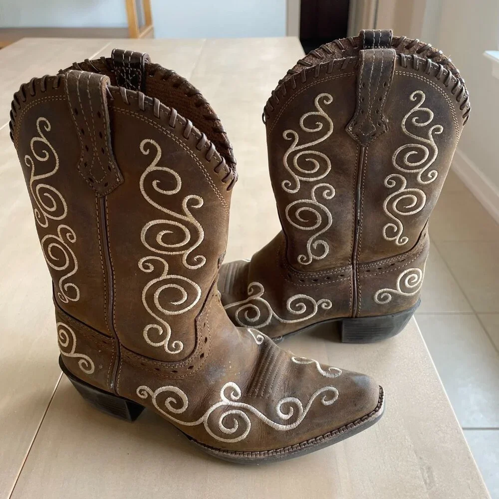 Ariat Youth Shelleen Western Leather Cowboy Cowgirl Boots - Size 1